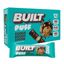 Load image into Gallery viewer, Built Bar - Cookie Dough Puff Protein bar - 1.41 oz 12 count case