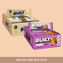 Load image into Gallery viewer, Built Bar - Dark Chocolate Churro Puff Protein bar - 1.41 oz 12 count case 2