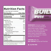 Load image into Gallery viewer, Built Bar - Dark Chocolate Churro Puff Protein bar - 1.41 oz Nutrition