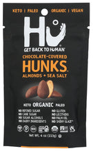 Load image into Gallery viewer, Hu Kitchen, Chocolate-Covered Hunks, ALMOND SEA SALT 4 oz