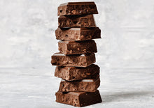 Load image into Gallery viewer, Hu Kitchen Paleo Dark Chocolate Crunchy Mint bar 2.1 oz stack