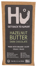 Load image into Gallery viewer, Hu Kitchen Paleo Dark Chocolate Hazelnut Butter Praline bar 2.1 oz 1