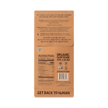 Load image into Gallery viewer, Hu Kitchen Paleo Dark Chocolate Hazelnut Coffee bar 2.1 oz back
