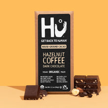 Load image into Gallery viewer, Hu Kitchen Paleo Dark Chocolate Hazelnut Coffee bar 2.1 oz staged