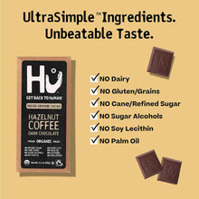 Load image into Gallery viewer, Hu Kitchen Paleo Dark Chocolate Hazelnut Coffee bar 2.1 oz ingredients