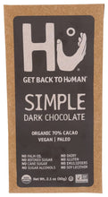 Load image into Gallery viewer, Hu Kitchen Paleo Simple Dark Chocolate  bar 2.1 oz