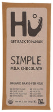 Load image into Gallery viewer, Hu Kitchen Simple Milk Chocolate bar 2.1 oz front