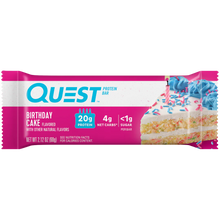 Load image into Gallery viewer, Quest Nutrition Birthday Cake Protein Bar - 2.12 oz individual