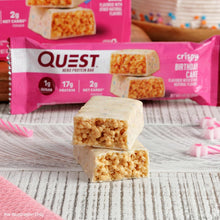 Load image into Gallery viewer, Quest Nutrition Birthday Cake Protein Bar - 2.12 oz individual open