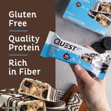 Load image into Gallery viewer, Quest Nutrition Cookies and Cream Protein Bar - diet