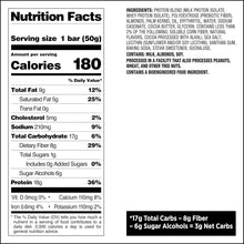 Load image into Gallery viewer, Quest Nutrition Cookies and Cream Protein Bar - 2.12 oz nutrition