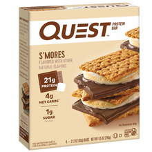 Load image into Gallery viewer, Quest Nutrition S'Mores Protein Bar - 12 count case plain