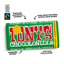 Load image into Gallery viewer, Tony's Chocolonely Milk Chocolate Hazelnut Bar 6.35 oz Fairtrade