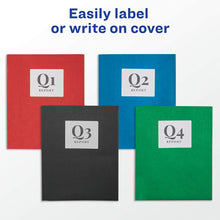 Load image into Gallery viewer, Avery Two Pocket Paper Folders 9 x 12, 25 Count