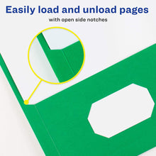 Load image into Gallery viewer, Avery Two Pocket Paper Folders 9 x 12, 25 Count