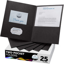 Load image into Gallery viewer, Avery Two Pocket Paper Folders 9 x 12, 25 Count