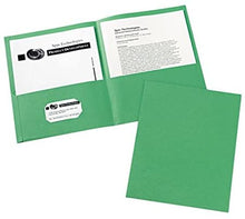 Load image into Gallery viewer, Avery Two Pocket Paper Folders 9 x 12, 25 Count