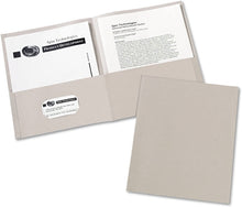 Load image into Gallery viewer, Avery Two Pocket Paper Folders 9 x 12, 25 Count