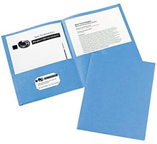 Load image into Gallery viewer, Avery Two Pocket Paper Folders 9 x 12, 25 Count