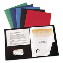 Load image into Gallery viewer, Avery Two Pocket Paper Folders 9 x 12, 25 Count