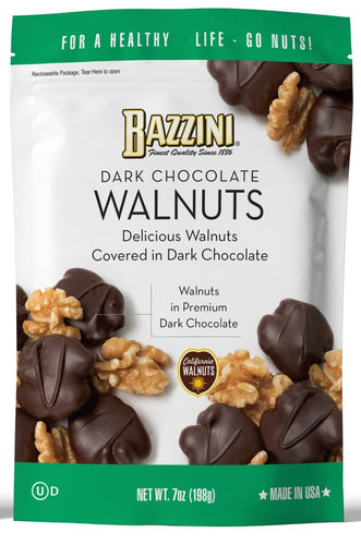 Bazzini Dark Chocolate Walnuts - 7 oz