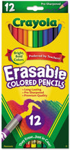 Load image into Gallery viewer, Crayola Erasable Colored Pencils 12 or 24 Count