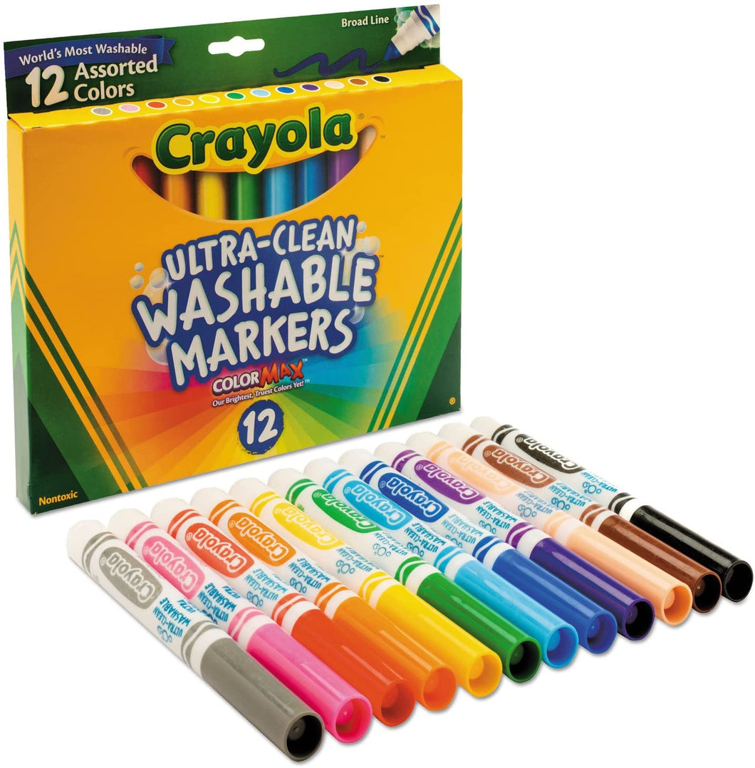 Crayola Washable Markers 12 Assorted Colors