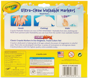 Crayola Washable Markers - 12 Count, Assorted Colors