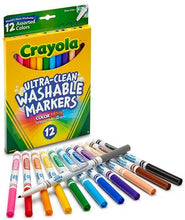 Load image into Gallery viewer, Crayola Washable Markers - 12 Count, Assorted Colors