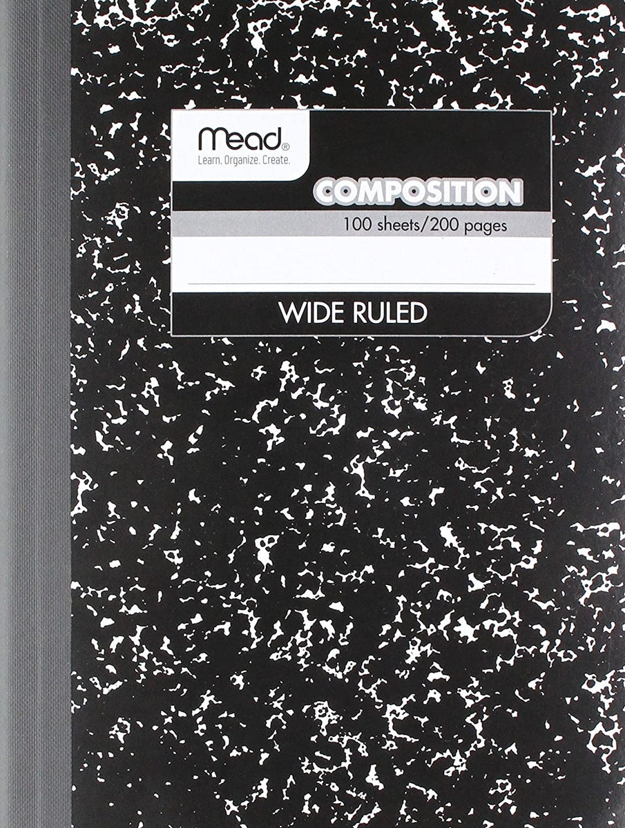 Primary Journal Black Marble Composition Notebook