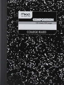 Mead Wireless Composition Book, 9.75 x 7.5 - Wide- or College-Ruled