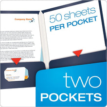 Load image into Gallery viewer, Oxford Laminated Portfolio, 2-Pocket, 9 x 12, 1 or 25 Count