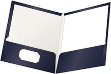 Load image into Gallery viewer, Oxford Laminated Portfolio, 2-Pocket, 9 x 12, 1 or 25 Count