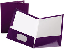 Load image into Gallery viewer, Oxford Laminated Portfolio, 2-Pocket, 9 x 12, 1 or 25 Count