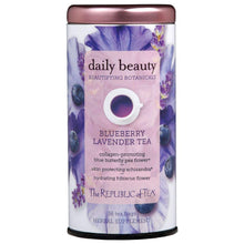 Load image into Gallery viewer, Republic of Tea Daily Beauty Botanical Blueberry Lavender Herbal Tea - 36 count