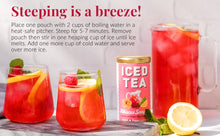 Load image into Gallery viewer, Republic of Tea Hibiscus Sangria Iced Herbal Tea - steeping