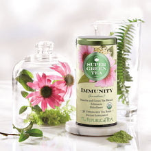 Load image into Gallery viewer, Republic of Tea Organic Immunity SuperGreen Tea Bags with herbs