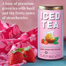 Load image into Gallery viewer, REPUBLIC OF TEA Strawberry Basil Iced Tea - 8 CT