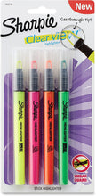 Load image into Gallery viewer, Sharpie Clearview Highlighters, Assorted - 4 Count