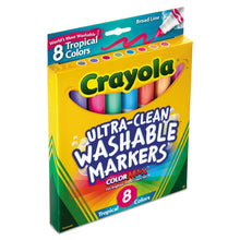 Load image into Gallery viewer, Crayola Ultra Clean Washable Markers 8 Count Tropical 2