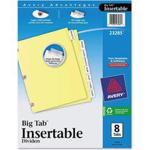 Load image into Gallery viewer, Avery Big Tab Insertable Dividers - Clear, 8 count