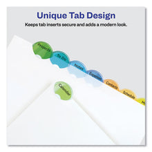 Load image into Gallery viewer, Insertable Style Edge Tab Plastic Dividers, 8-Tab, 11 x 8.5, Translucent, Unique