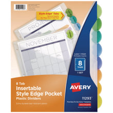 Load image into Gallery viewer, Avery Insertable Style Edge Tab Plastic Dividers