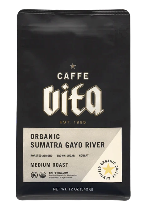 Caffe Vita Organic Sumatra Gayo River 12 oz