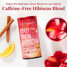 Load image into Gallery viewer, Republic of Tea Hibiscus Sangria Spice Herbal Iced Tea Caffeine Free Blend