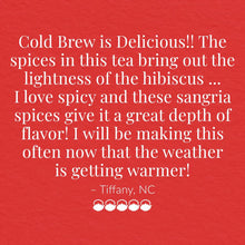 Load image into Gallery viewer, Republic of Tea Hibiscus Sangria Spice Herbal Iced Tea testimonial 