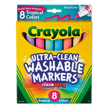 Load image into Gallery viewer, Crayola Ultra Clean Washable Markers 8 Count Tropical
