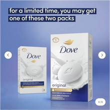 Load image into Gallery viewer, Dove Original Beauty Bar Soap, 2.6 oz Travel Size 2 pack sale