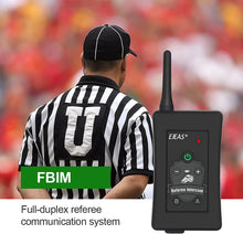 Load image into Gallery viewer, EJEAS FBIM Professional Football Referee Bluetooth Intercom, 850mAh Full-Duplex 1500M Wireless Bluetooth Interphone with Noise Reduction Function for Soccer and Handball Referees (1 Pack)