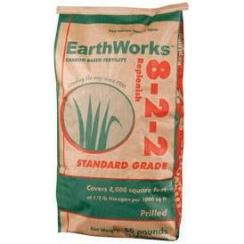 Earthworks - Replenish 8-2-2 Standard Grade Fertilizer - 50 lbs